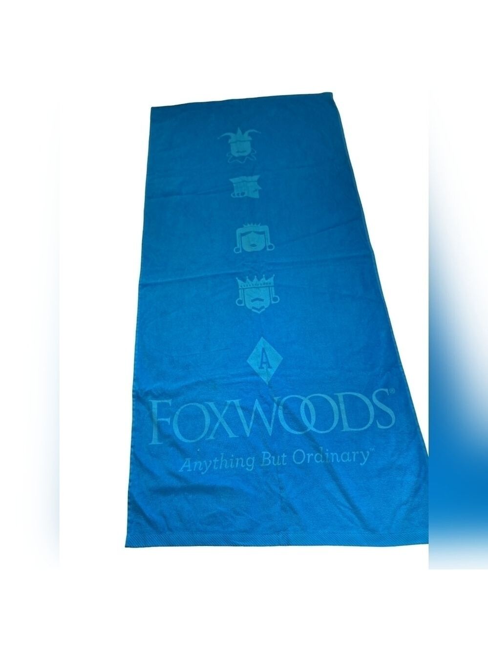 FOXWOODS Resort turkish cotton beach towel blue coastal cards king queen casino